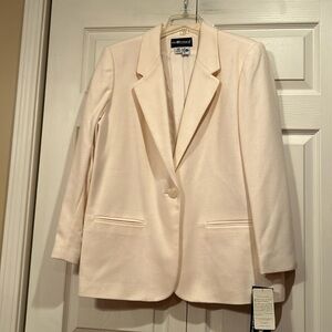 Sag Harbor sz 16P Beautiful Winter White Woolmark Blend Blazer